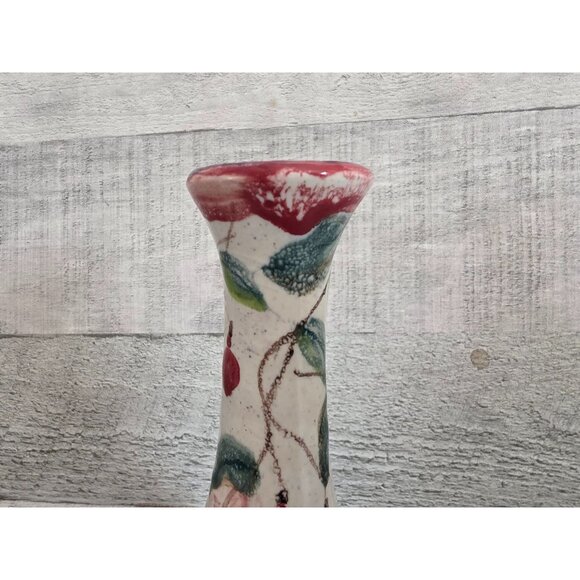 Kylemore Handcrafted Pottery Vase With Cherry Blossom Design - Picture 3 of 8